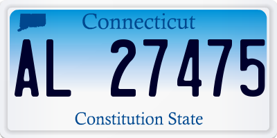 CT license plate AL27475