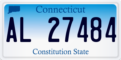 CT license plate AL27484