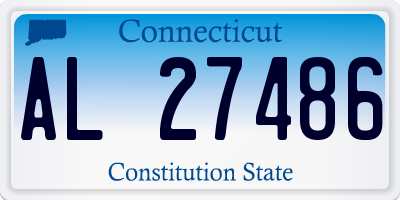 CT license plate AL27486