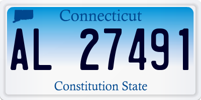 CT license plate AL27491