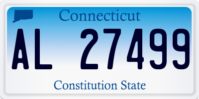 CT license plate AL27499
