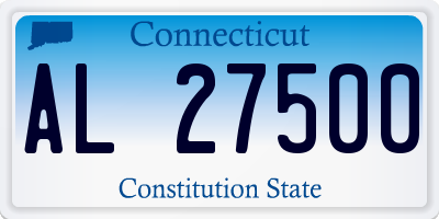 CT license plate AL27500