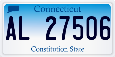 CT license plate AL27506