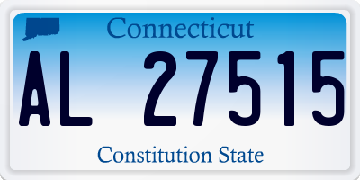CT license plate AL27515
