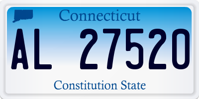 CT license plate AL27520