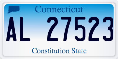 CT license plate AL27523