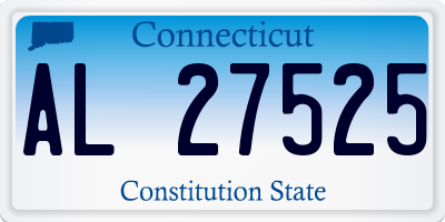 CT license plate AL27525