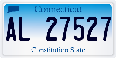 CT license plate AL27527