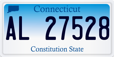 CT license plate AL27528