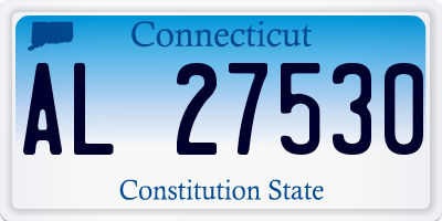 CT license plate AL27530