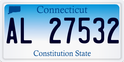 CT license plate AL27532