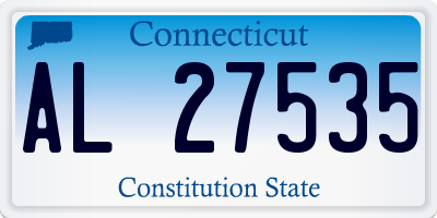 CT license plate AL27535