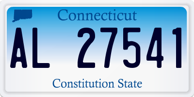 CT license plate AL27541