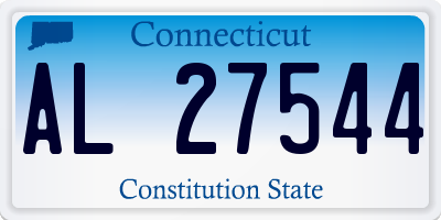 CT license plate AL27544