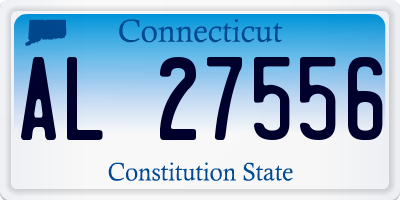 CT license plate AL27556