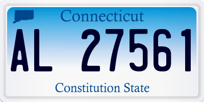 CT license plate AL27561
