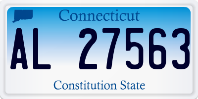 CT license plate AL27563