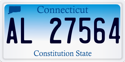 CT license plate AL27564