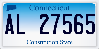CT license plate AL27565