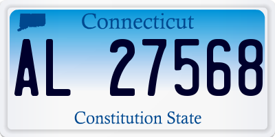 CT license plate AL27568