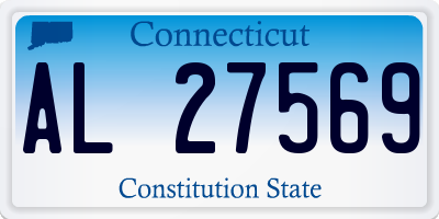 CT license plate AL27569