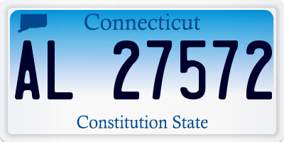 CT license plate AL27572
