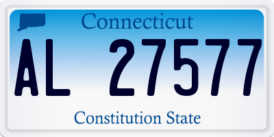 CT license plate AL27577