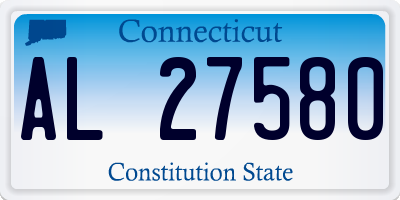 CT license plate AL27580
