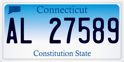 CT license plate AL27589