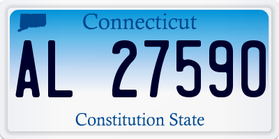 CT license plate AL27590