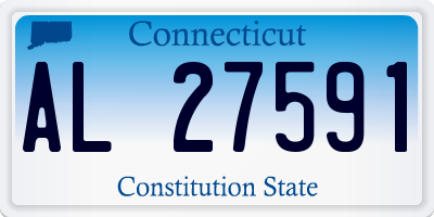 CT license plate AL27591