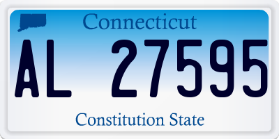 CT license plate AL27595