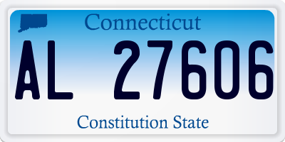 CT license plate AL27606