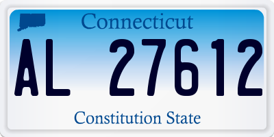 CT license plate AL27612