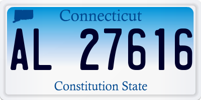 CT license plate AL27616