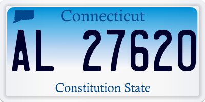 CT license plate AL27620