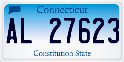CT license plate AL27623