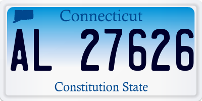 CT license plate AL27626