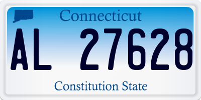 CT license plate AL27628