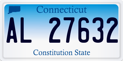 CT license plate AL27632