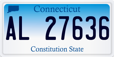 CT license plate AL27636