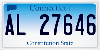 CT license plate AL27646