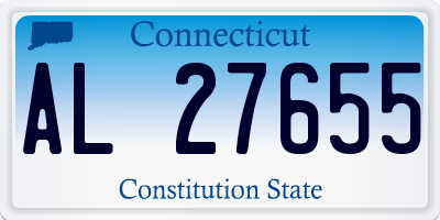 CT license plate AL27655