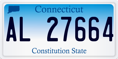 CT license plate AL27664
