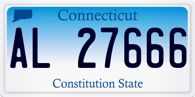 CT license plate AL27666