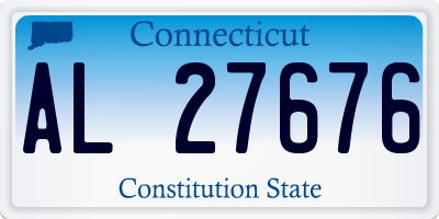 CT license plate AL27676