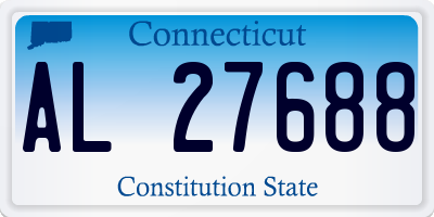 CT license plate AL27688