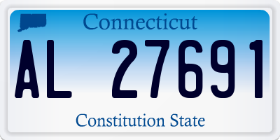 CT license plate AL27691