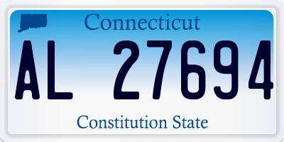 CT license plate AL27694