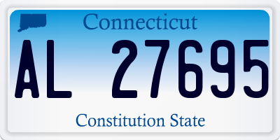 CT license plate AL27695
